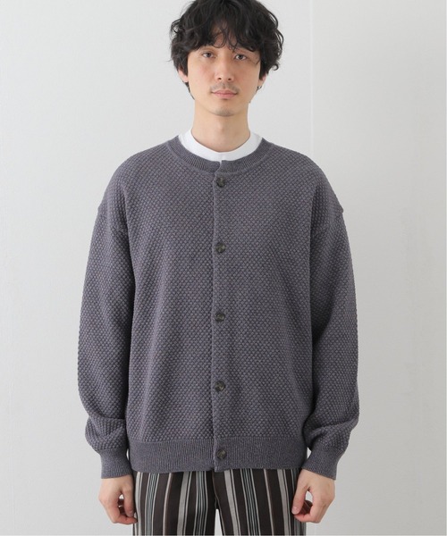 crepuscule(クレプスキュール)の「【CREPUSCULE / クレプスキュール】POPCORN CREWNECK CARDIGAN(ニット/セーター・メンズ・ベージュ/グリーン/カーキ/サックスブルー・1/2)」の8枚目の写真