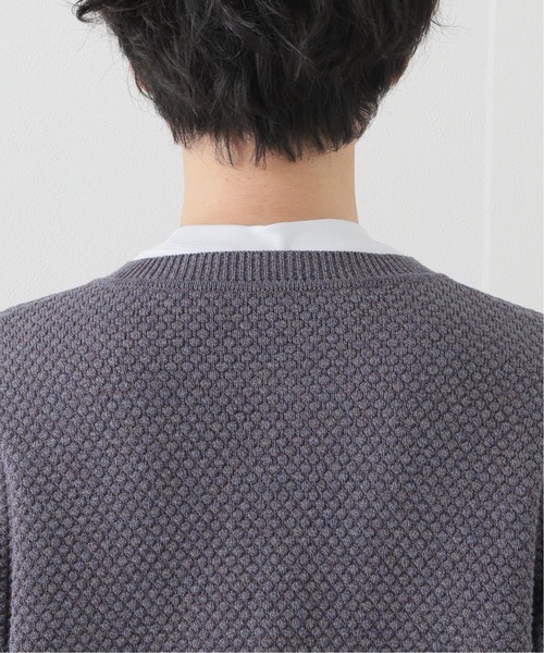 crepuscule(クレプスキュール)の「【CREPUSCULE / クレプスキュール】POPCORN CREWNECK CARDIGAN(ニット/セーター・メンズ・ベージュ/グリーン/カーキ/サックスブルー・1/2)」の12枚目の写真