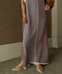 Ameri（アメリ）の「URAOMOTE MIX HAND STITCH DRESS