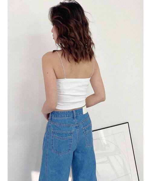 GYDA（ジェイダ）の「SIMPLEベアビスチェ（キャミソール・レディース・ブラック/オフホワイト・FREE）」の9枚目の写真