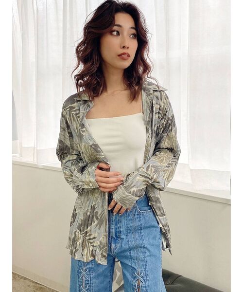 GYDA（ジェイダ）の「SIMPLEベアビスチェ（キャミソール・レディース・ブラック/オフホワイト・FREE）」の15枚目の写真