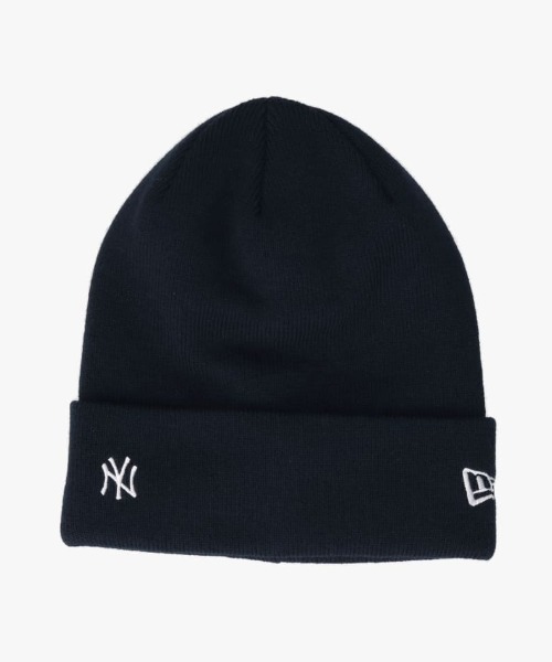 NEW ERA(ニューエラ)の「【別注】NEW ERA MINI LOGO CUFF(ニットキャップ/ビーニー・メンズ・ホワイト/ネイビー/グレー/ホワイト系1/ブルー/ブラック系1/ブラック系/ブラック系2/ゴールド・OSFA)」の1枚目の写真