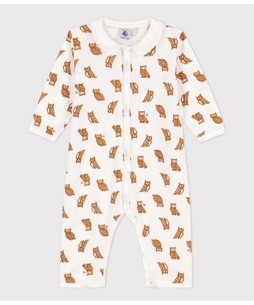 PETIT BATEAU（プチバトー）の「プリント足なしロンパース（ロンパース・キッズ・ホワイト・6MONTH/3MONTH/12MONTH）」の3枚目の写真