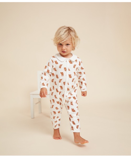PETIT BATEAU（プチバトー）の「プリント足なしロンパース（ロンパース・キッズ・ホワイト・6MONTH/3MONTH/12MONTH）」の7枚目の写真