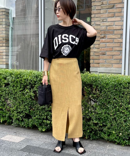 journal standard L'essage(ジャーナルスタンダードレサージュ)の「ポリエステルレーヨンカラミ タイトスカート(スカート・レディース・ブラック/イエロー・38/36)」の15枚目の写真