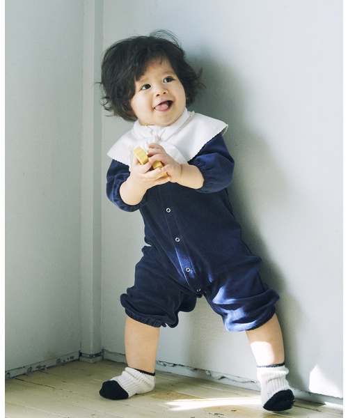 IENA ENFANT(イエナアンファン)の「【MARLMARL】別注 bibs フリル(baby)(スタイ/よだれかけ・キッズ・ホワイト・FREE)」の3枚目の写真