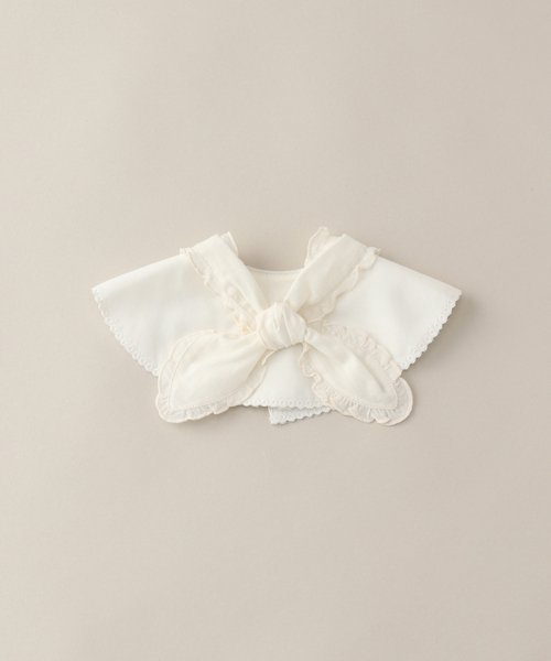 IENA ENFANT(イエナアンファン)の「【MARLMARL】別注 bibs フリル(baby)(スタイ/よだれかけ・キッズ・ホワイト・FREE)」の4枚目の写真
