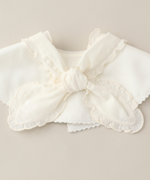 IENA ENFANT(イエナアンファン)の「【MARLMARL】別注 bibs フリル(baby)(スタイ/よだれかけ・キッズ・ホワイト・FREE)」の9枚目の写真