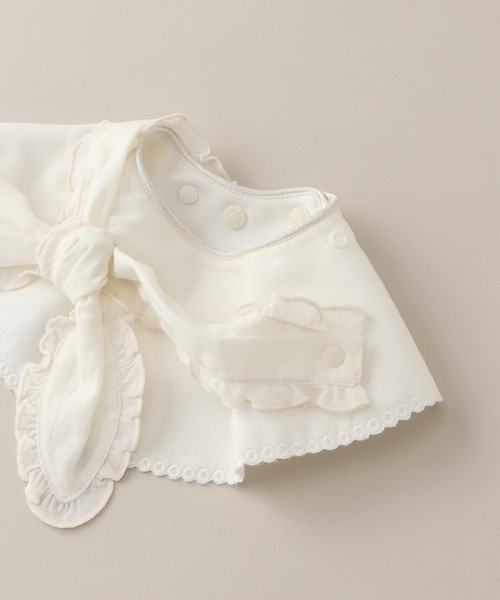 IENA ENFANT(イエナアンファン)の「【MARLMARL】別注 bibs フリル(baby)(スタイ/よだれかけ・キッズ・ホワイト・FREE)」の12枚目の写真