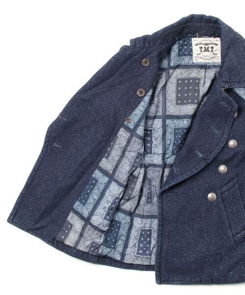 TMT（ティーエムティー）の「INDIGO TWEED IMMIGRANT COAT（ピーコート 
