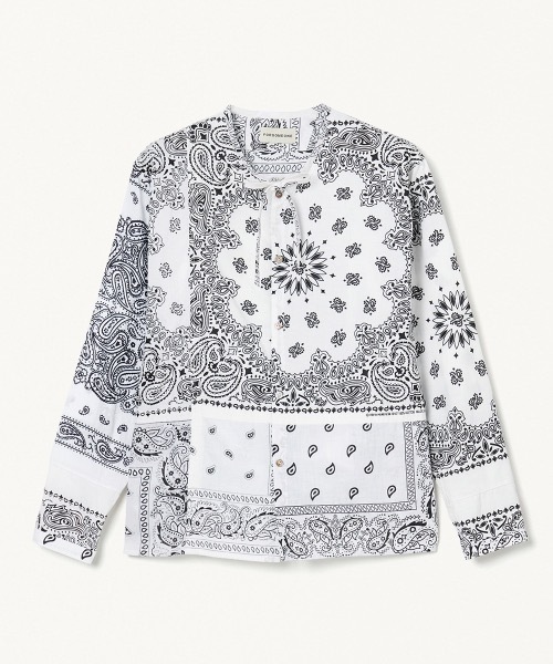 FORSOMEONE(フォーサムワン)の「FORSOMEONE BANDANA REMAKE SHIRT(シャツ/ブラウス・メンズ・オフホワイト/ブラック/グリーン・48/46/50)」の2枚目の写真