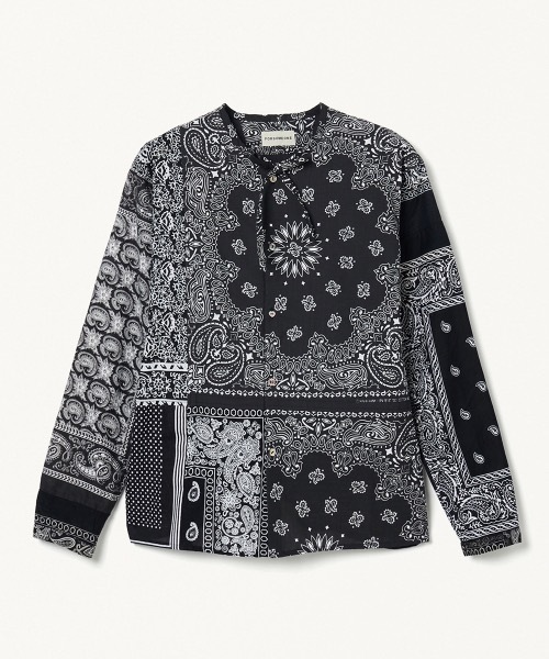 FORSOMEONE(フォーサムワン)の「FORSOMEONE BANDANA REMAKE SHIRT(シャツ/ブラウス・メンズ・オフホワイト/ブラック/グリーン・48/46/50)」の3枚目の写真