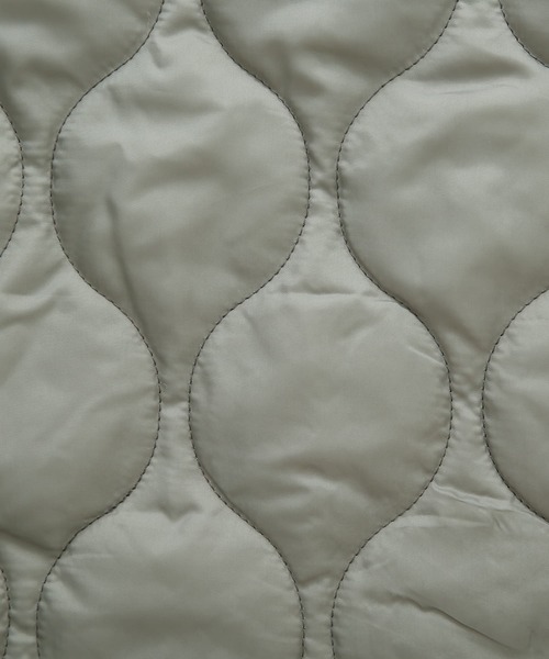 osharewalker(オシャレウォーカー)の「『ステッチレスノーカラー中綿ジャケット』(ブルゾン・レディース・ブラック/ライトカーキ/アイボリー・FREE)」の14枚目の写真