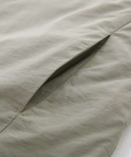 osharewalker(オシャレウォーカー)の「『ステッチレスノーカラー中綿ジャケット』(ブルゾン・レディース・ブラック/ライトカーキ/アイボリー・FREE)」の17枚目の写真