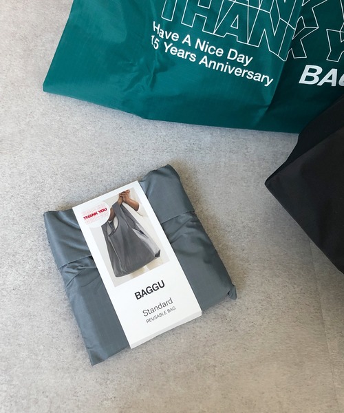 美品【BAGGU】STANDARDエコバッグ　15th THANK YOU　黒 美品【BAGGU】STANDARDエコバッグ 15th THANK YOU 黒 - メルカリ