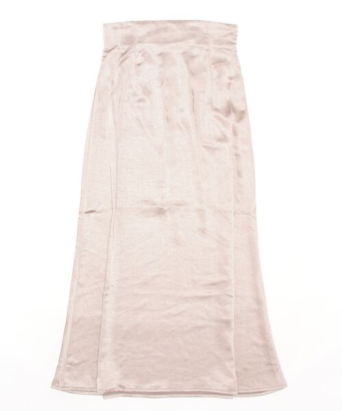 STYLEBLOCK（スタイルブロック）の「ヴィンテージサテンセミフレアスカート（スカート・レディース・ブラック/オリーブ/ライトベージュ/グレイッシュベージュ・M）」の3枚目の写真