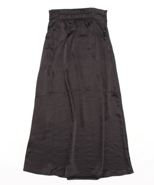 STYLEBLOCK（スタイルブロック）の「ヴィンテージサテンセミフレアスカート（スカート・レディース・ブラック/オリーブ/ライトベージュ/グレイッシュベージュ・M）」の5枚目の写真