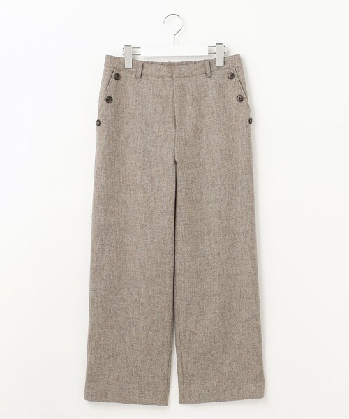 J.PRESS(ジェイプレス)の「シャンブレーツイル セミワイド パンツ(その他パンツ・レディース・ライトグレー系/ブラウン系・9/11/7)」の7枚目の写真