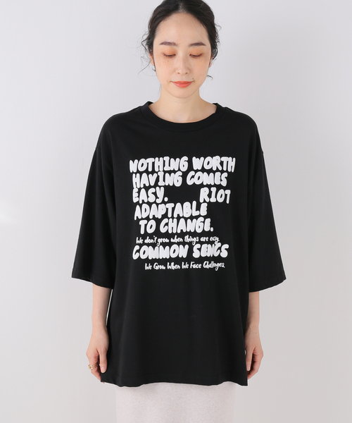 FRAMeWORK(フレームワーク)の「発砲プリントルーズTシャツ(Tシャツ/カットソー・レディース・ホワイト/ブラック・FREE)」の20枚目の写真