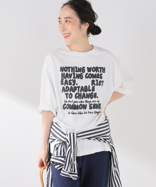 FRAMeWORK(フレームワーク)の「発砲プリントルーズTシャツ(Tシャツ/カットソー・レディース・ホワイト/ブラック・FREE)」の21枚目の写真