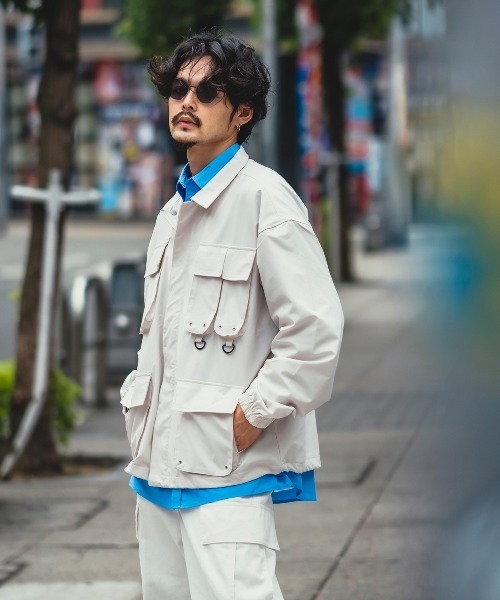 improves（インプローブス）の「【improves】ユーティリティ ツールジャケット（ミリタリージャケット・メンズ・ライトグレー/ブラック・MEDIUM/LARGE）」の14枚目の写真
