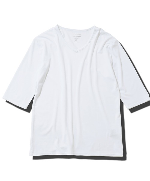 roshell(ロシェル)の「ストレッチ Vネック無地五分袖Tシャツ(Tシャツ/カットソー・メンズ・ホワイト/チャコールグレー/ネイビー/ブラック・MEDIUM/XX-LARGE/LARGE/SMALL/X-LARGE)」の11枚目の写真