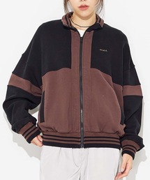 X-girl | LINE RIB ZIP UP SWEAT(スウェット)