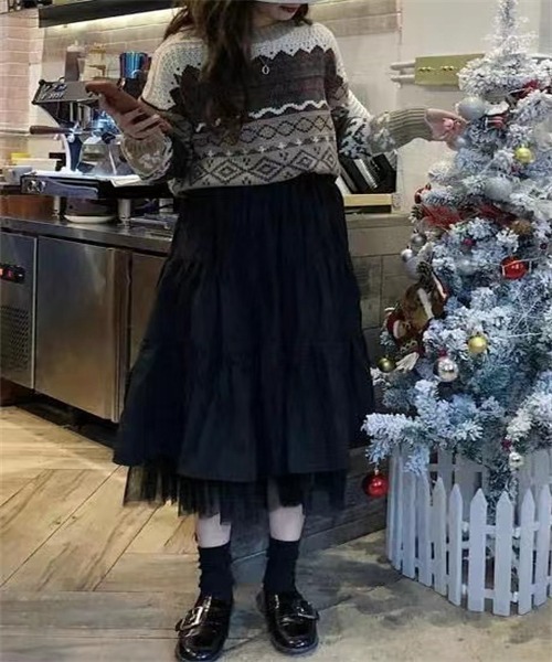 FREE STYLISTS（フリー スタイリスト）の「裾チュールティアードスカート（スカート・レディース・ホワイト/ブラック・FREE）」の15枚目の写真