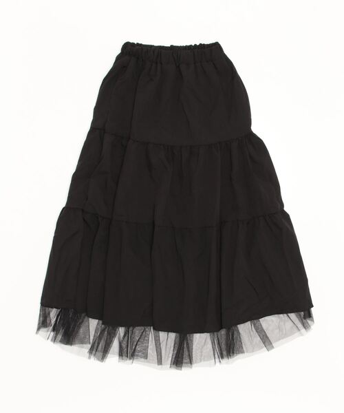 FREE STYLISTS（フリー スタイリスト）の「裾チュールティアードスカート（スカート・レディース・ホワイト/ブラック・FREE）」の19枚目の写真