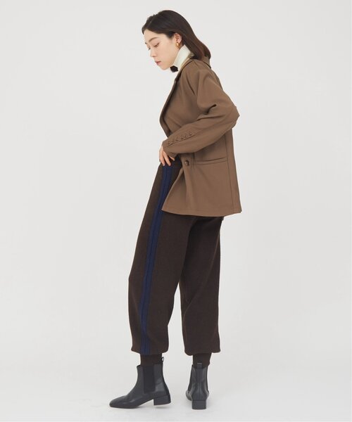 RAY CASSIN（レイカズン）の「Tales by Ray Cassin ウール混サイドラインニットパンツ（チノパンツ・レディース・ブラウン/ベージュ・FREE）」の20枚目の写真