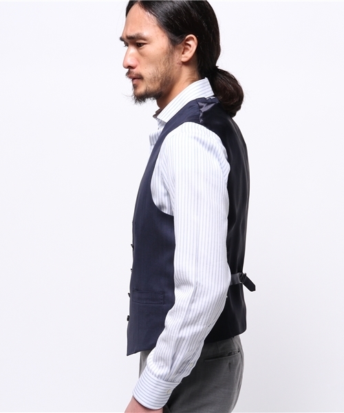 SHIPS（シップス）の「SD: 『LORO PIANA』 ブルーストライプ ベスト