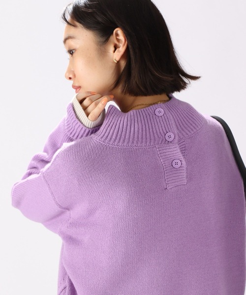 美品・希少カラー✨ビアズリー 洗える　ニットコート　パープル　ラクーンニット ヴィンテージ 通販ファッション - 美品・希少カラー✨ビアズリー