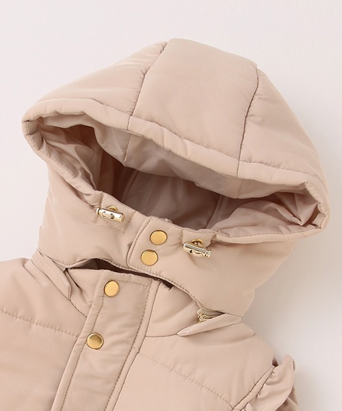 petit main（プティマイン）の「ペプラム中綿ベスト（その他アウター・キッズ・ライトベージュ/ネイビー・M/L/S）」の7枚目の写真