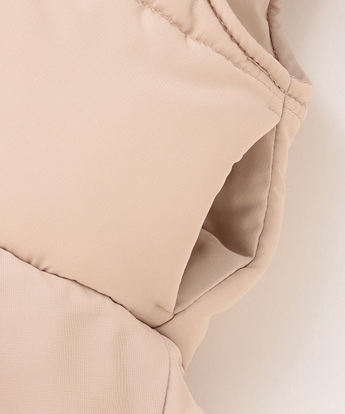 petit main（プティマイン）の「ペプラム中綿ベスト（その他アウター・キッズ・ライトベージュ/ネイビー・M/L/S）」の4枚目の写真