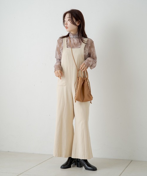 Kastane（カスタネ）の「シアータイダイハイネックインナー（シャツ/ブラウス・レディース・ブラウン/グレー・FREE）」の12枚目の写真