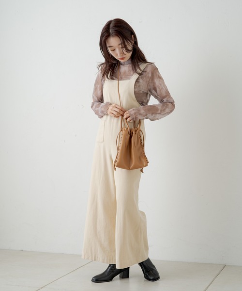 Kastane（カスタネ）の「シアータイダイハイネックインナー（シャツ/ブラウス・レディース・ブラウン/グレー・FREE）」の18枚目の写真