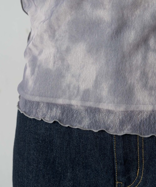 Kastane（カスタネ）の「シアータイダイハイネックインナー（シャツ/ブラウス・レディース・ブラウン/グレー・FREE）」の16枚目の写真