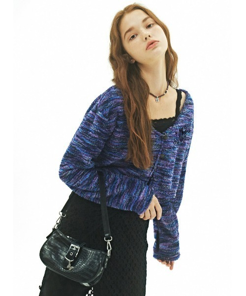 FANCY CLUB(ファンシークラブ)の「A'GEM/9 × .kom『 FANCY CLUB/ファンシークラブ』LEATHER BUCKLE SHOULDER BAG/レザーブークレショルダーバッグ(ショルダーバッグ・レディース・ブラック・FREE)」の4枚目の写真