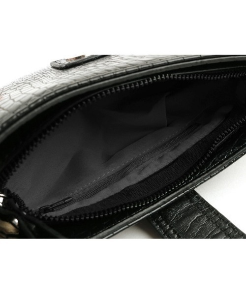 FANCY CLUB(ファンシークラブ)の「A'GEM/9 × .kom『 FANCY CLUB/ファンシークラブ』LEATHER BUCKLE SHOULDER BAG/レザーブークレショルダーバッグ(ショルダーバッグ・レディース・ブラック・FREE)」の9枚目の写真