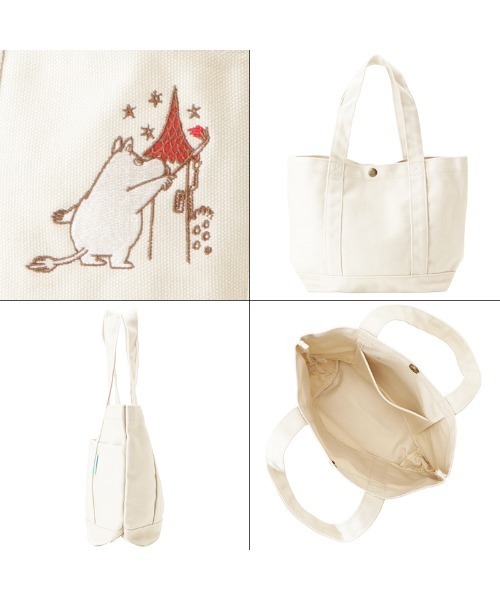 MOOMIN(ムーミン)の「【 MOOMIN 】 ヘビーウェイト ミニバッグ(エコバッグ/サブバッグ・レディース・ブラック・FREE)」の3枚目の写真
