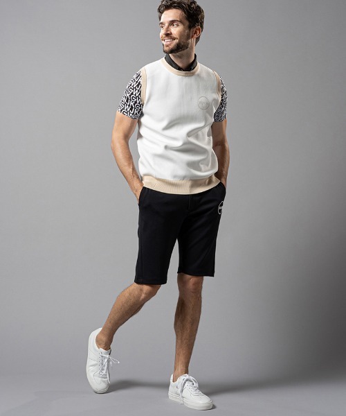 wjk(ダヴルジェイケイ)の「mcg3139--GOLF-WJKG- knit vest ベスト(ベスト・メンズ・ブラック×グレー/ホワイト系その他/ネイビー・M/S/L)」の16枚目の写真