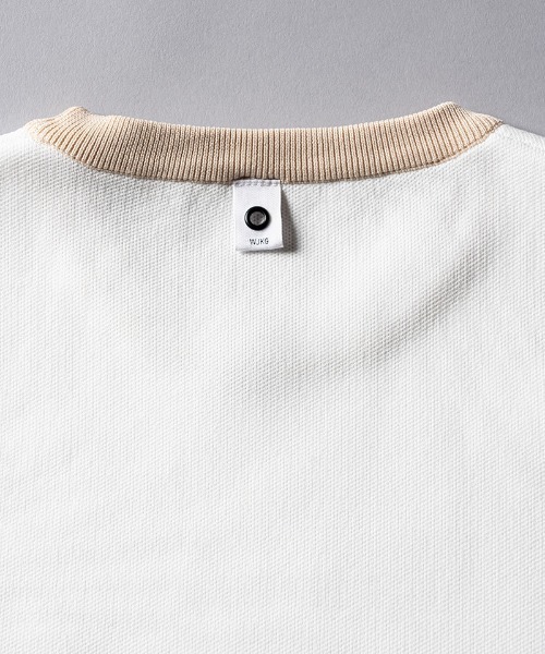 wjk(ダヴルジェイケイ)の「mcg3139--GOLF-WJKG- knit vest ベスト(ベスト・メンズ・ブラック×グレー/ホワイト系その他/ネイビー・M/S/L)」の5枚目の写真