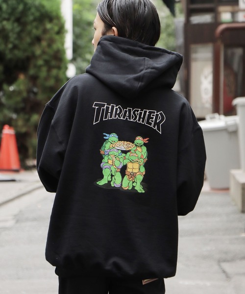 Thrasher Tmnt スラッシャー ティーンエイジ ミュータント ニンジャ タートルズ Hd001 フーディー パーカー Thrasher スラッシャー のファッション通販 Zozotown