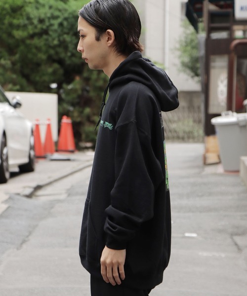 THRASHER（スラッシャー）の「THRASHER×TMNT/スラッシャー×ティーンエイジ・ミュータント・ニンジャ・タートルズ HD001 フーディー（パーカー・メンズ・ブラック/アッシュ/オレンジ・L/M/XL）」の4枚目の写真
