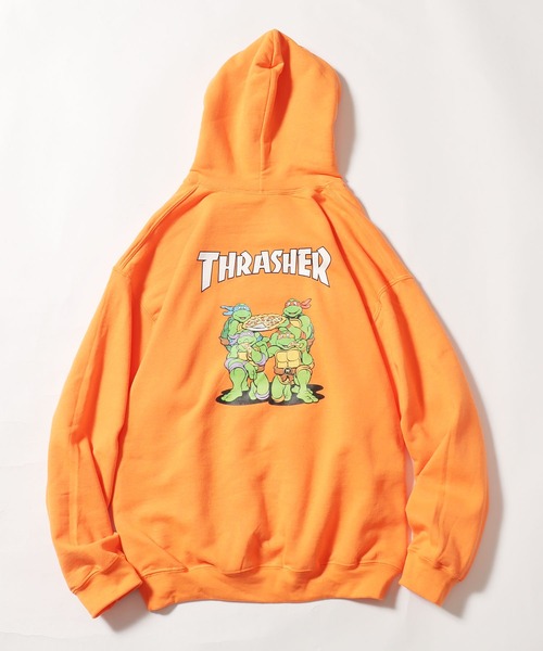THRASHER（スラッシャー）の「THRASHER×TMNT/スラッシャー×ティーンエイジ・ミュータント・ニンジャ・タートルズ HD001 フーディー（パーカー・メンズ・ブラック/アッシュ/オレンジ・L/M/XL）」の22枚目の写真