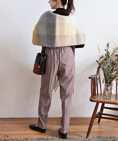 FREE'S MART（フリーズマート）の「◆大柄チェックストール（ストール/ショール・レディース・イエロー系その他/ブルー・ﾌﾘ-）」の7枚目の写真