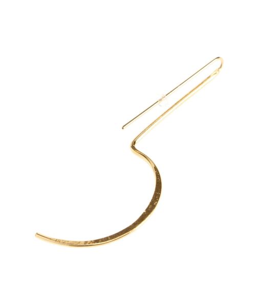 ELENDEEK（エレンディーク）の「ハーフサークルピアス（ピアス（両耳用）・レディース・シルバー/ゴールド・FREE）」の5枚目の写真