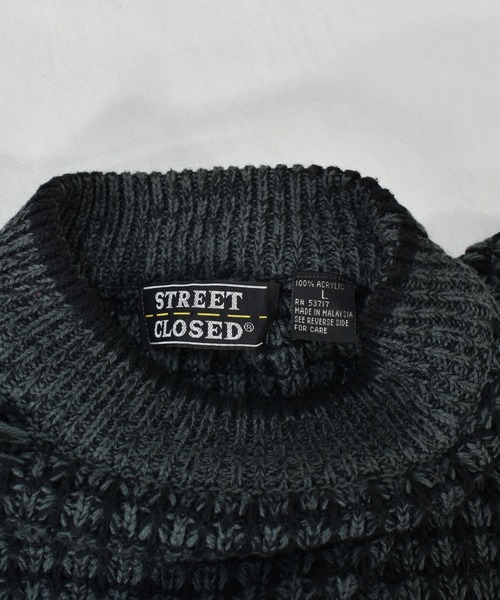 VINTAGE(ヴィンテージ)の「【ヴィンテージ古着】90s STREET OLOSED ポップコーンニット アクリルニット(ニット/セーター・メンズ・グレー・LARGE)」の7枚目の写真