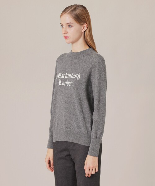MACKINTOSH LONDON(マッキントッシュ ロンドン)の「カシミヤロゴニットプルオーバー(ニット/セーター・レディース・グレー系その他2・38)」の2枚目の写真