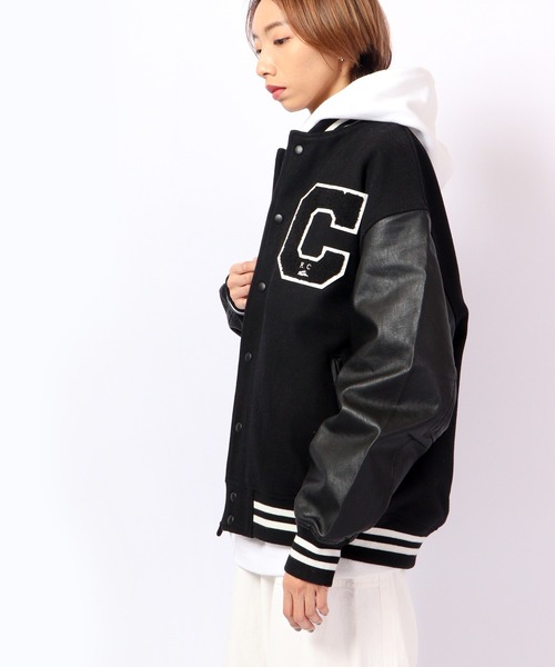 KRIFF MAYER（クリフメイヤー）の「KRIFF MAYER 袖切替メルトンスタジャン（スタジャン・メンズ・ブラック・M/L/XL）」の18枚目の写真